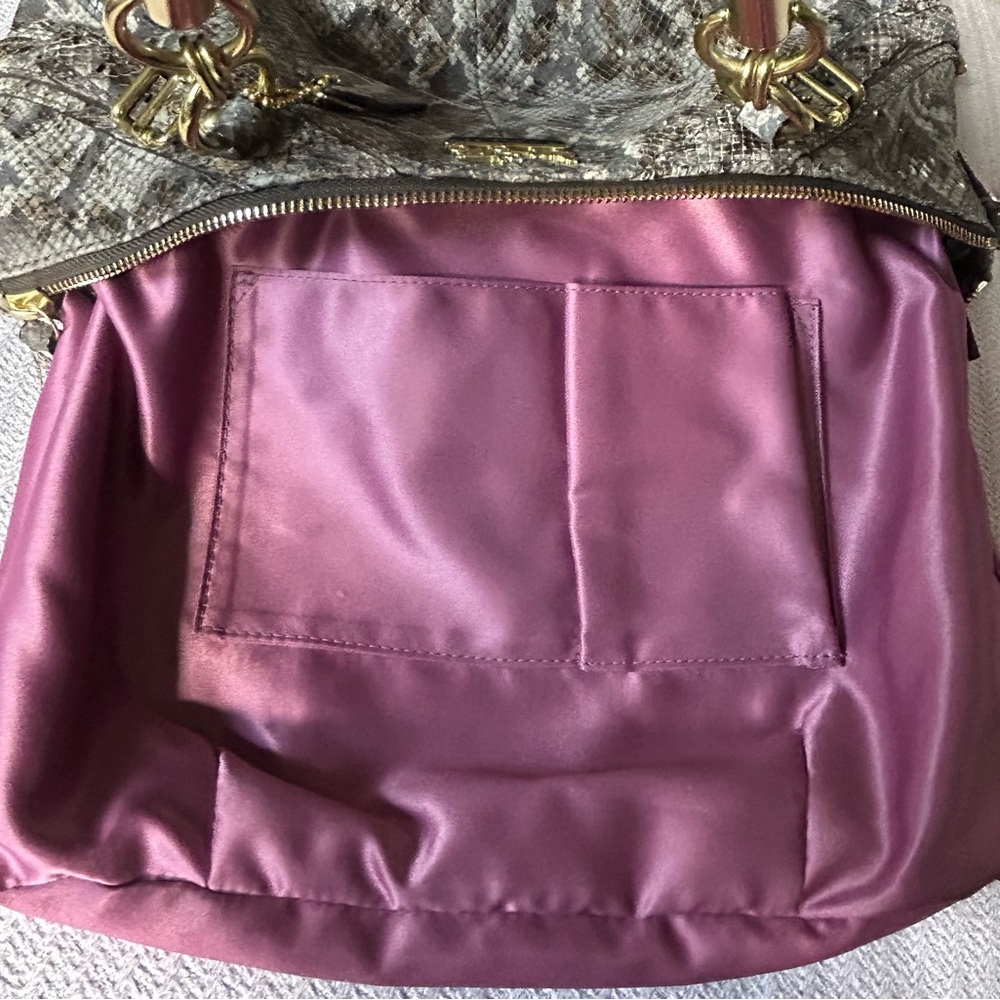 COACH Madison Sophia Python Embossed Leather Satchel/Shoulder Bag - Picture 15 of 17